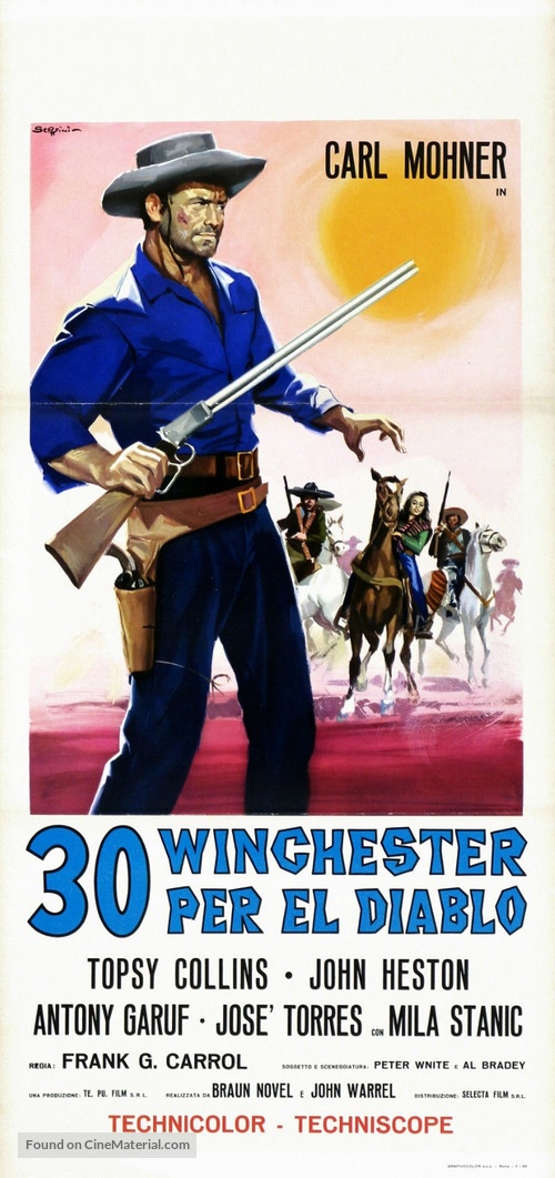 30 Winchester per El Diablo - Italian Movie Poster