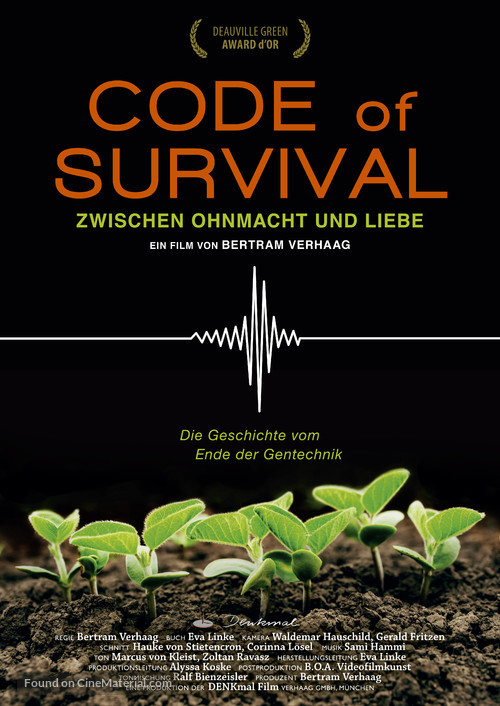Code of Survival - German Movie Poster