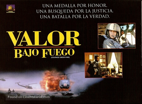 Courage Under Fire - Argentinian Movie Poster