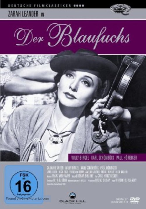 De vrouw met den blauwvos - German DVD movie cover