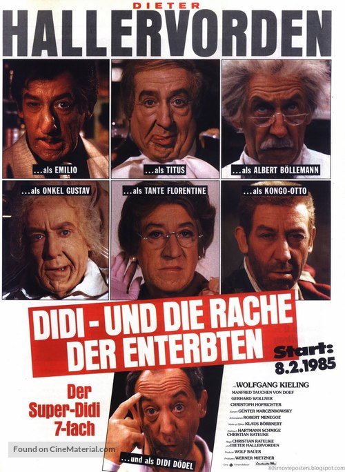 Didi und die Rache der Enterbten - German Movie Poster