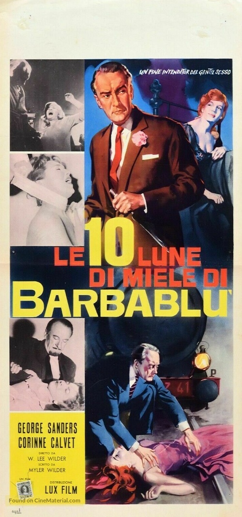Bluebeard&#039;s Ten Honeymoons - Italian Movie Poster