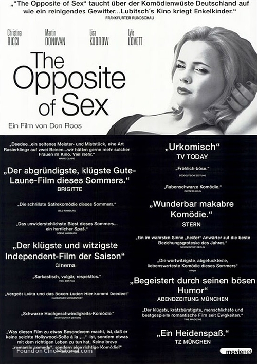 The Opposite of Sex - German Movie Poster