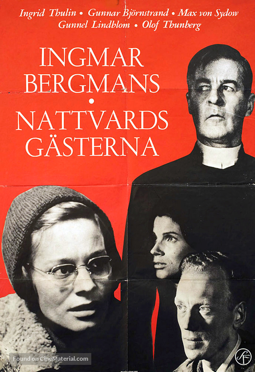 Nattvardsg&auml;sterna - Swedish Movie Poster