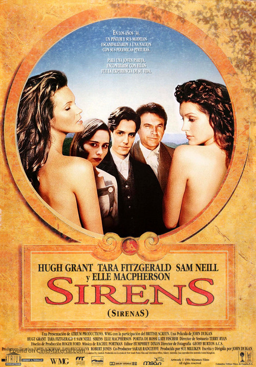 Sirens - Spanish Movie Poster