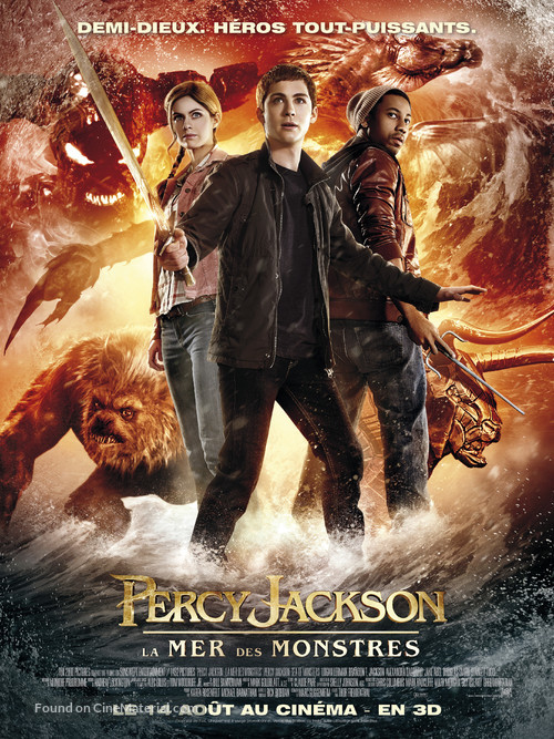 Percy Jackson: Sea of Monsters - French Movie Poster