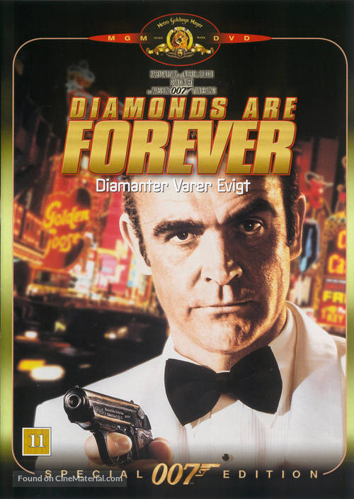 Diamonds Are Forever - Danish Movie Cover