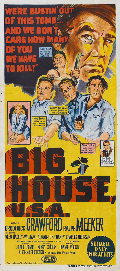 Big House, U.S.A. - Australian Movie Poster