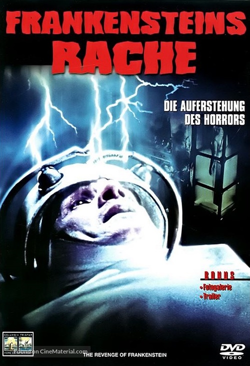 The Revenge of Frankenstein - German DVD movie cover