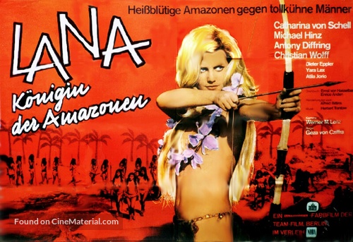 Lana - K&ouml;nigin der Amazonen - German Movie Poster