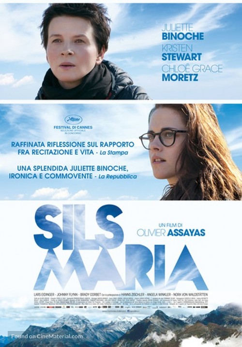 Clouds of Sils Maria - Italian Movie Poster