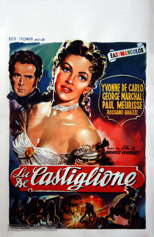 La contessa di Castiglione - Belgian Movie Poster