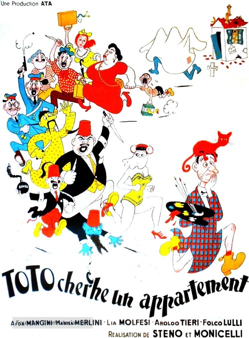 Tot&ograve; cerca casa - French Movie Poster