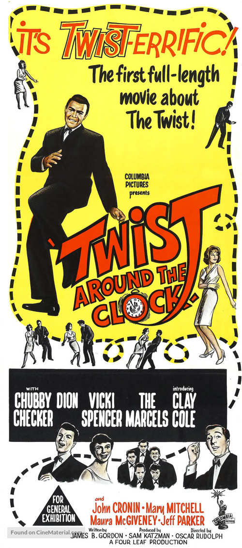 Twist Around the Clock - Australian Movie Poster