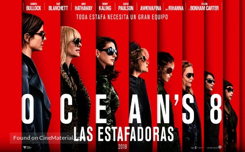 Ocean&#039;s 8 - Argentinian Movie Poster