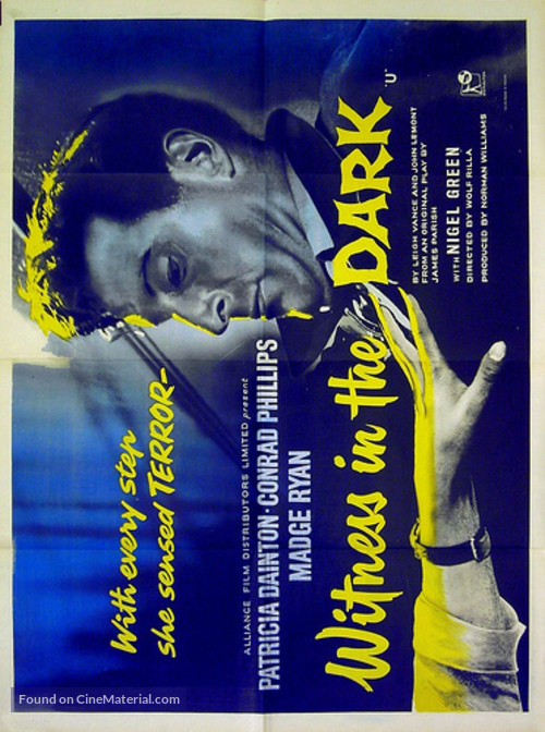 Witness in the Dark - British Movie Poster