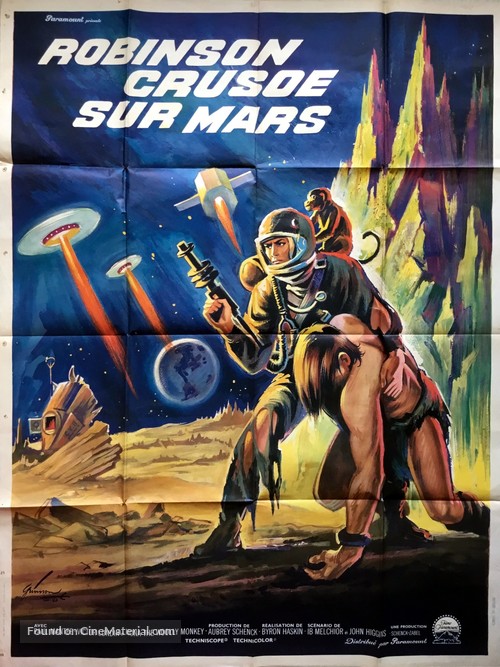 Robinson Crusoe on Mars - French Movie Poster