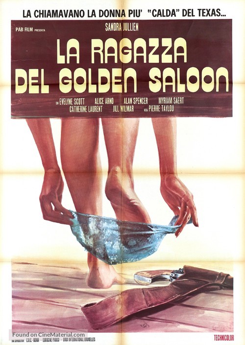 Les filles du Golden Saloon - Italian Movie Poster