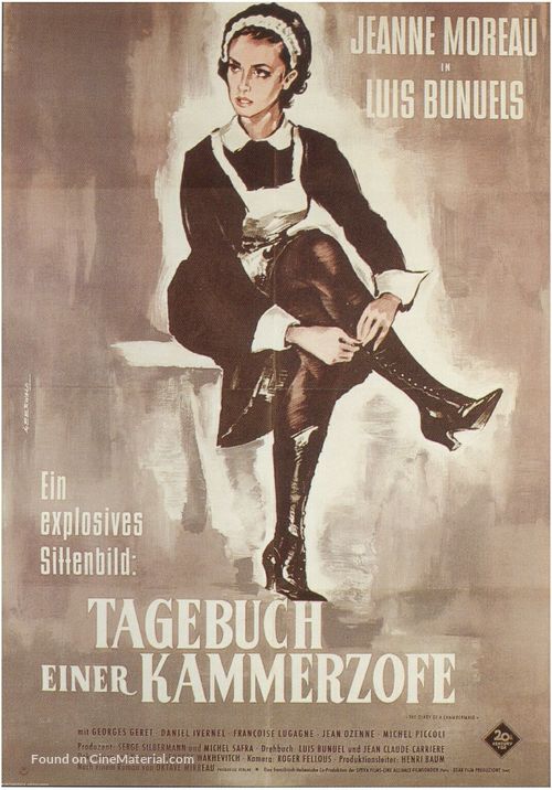 Le journal d&#039;une femme de chambre - German Movie Poster