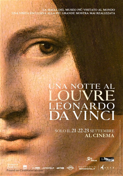 A Night at the Louvre: Leonardo da Vinci - Italian Movie Poster
