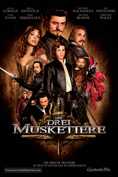 The Three Musketeers - German DVD movie cover