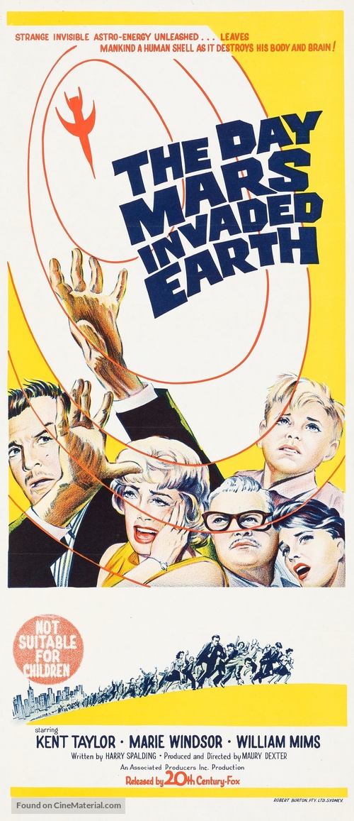 The Day Mars Invaded Earth - Australian Movie Poster