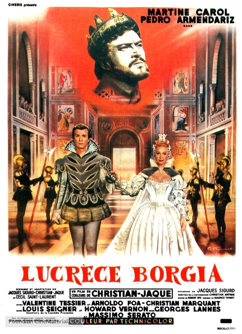 Lucr&egrave;ce Borgia - French Movie Poster
