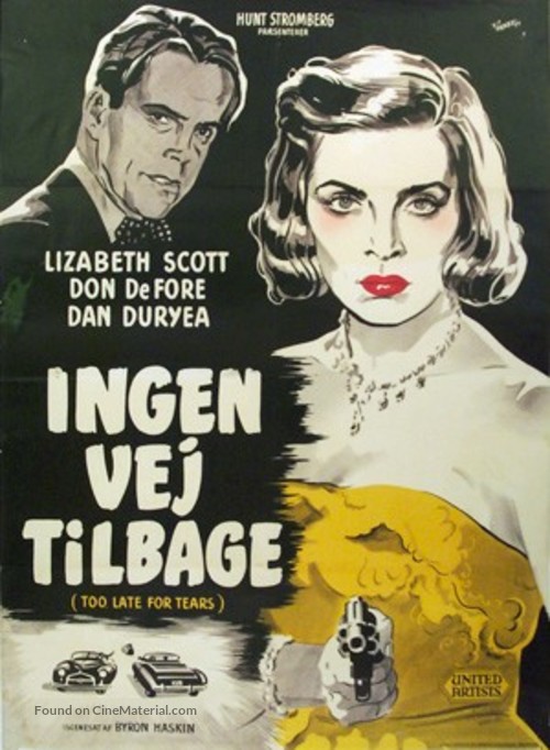 Too Late for Tears - Danish Movie Poster