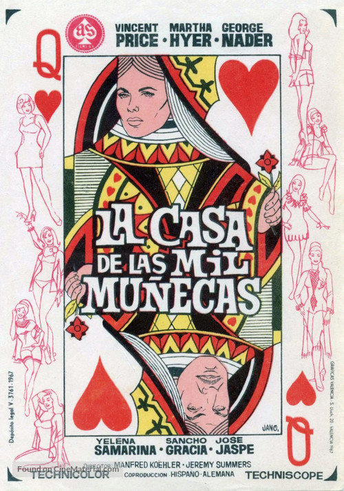 La casa de las mil mu&ntilde;ecas - Spanish Movie Poster
