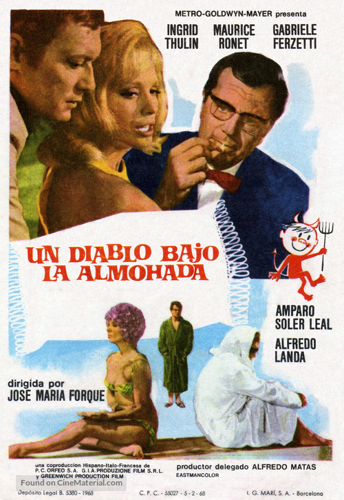 Diablo bajo la almohada, Un - Spanish Movie Poster