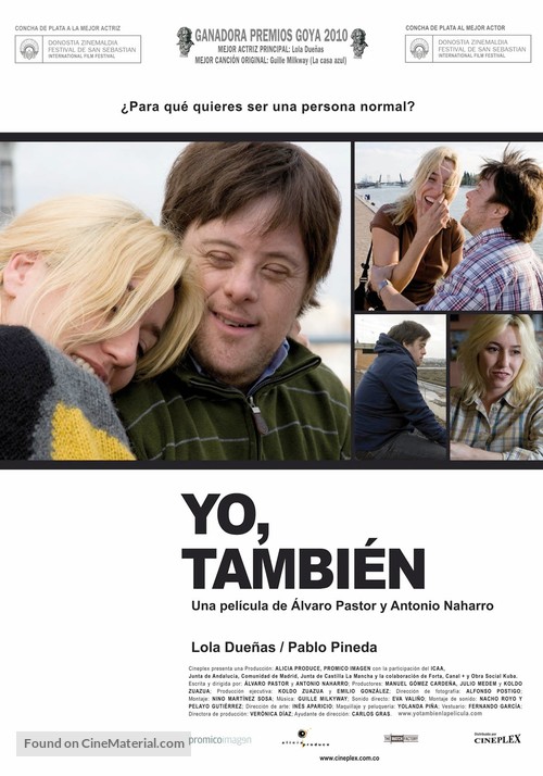 Yo, tambi&eacute;n - Colombian Movie Poster