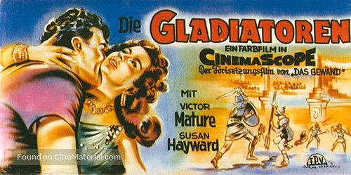 Demetrius and the Gladiators - German Movie Poster