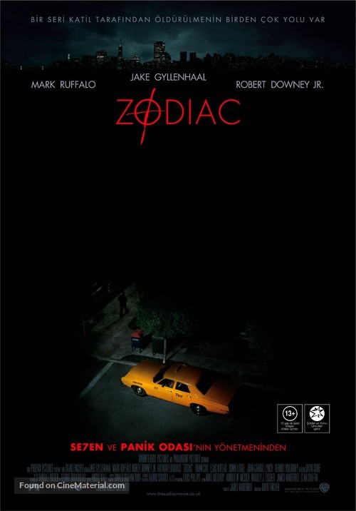 Zodiac - Turkish Movie Poster