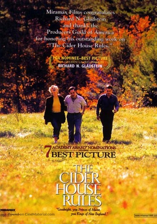 The Cider House Rules - For your consideration movie poster