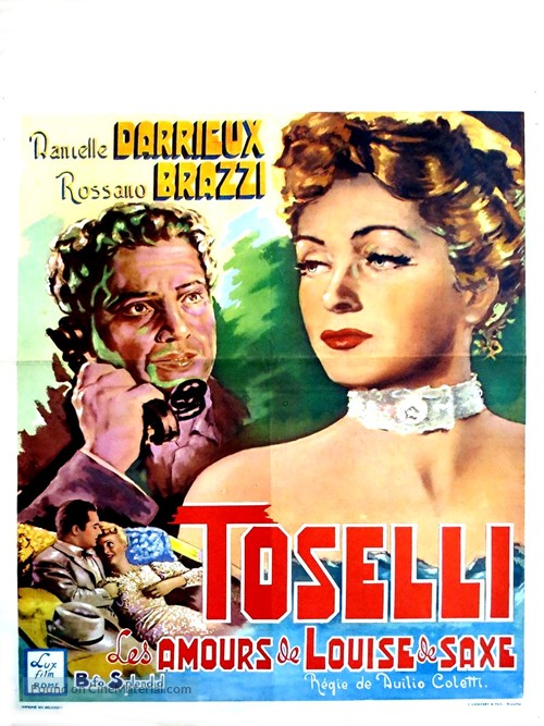 Serenade van Toselli - Belgian Movie Poster