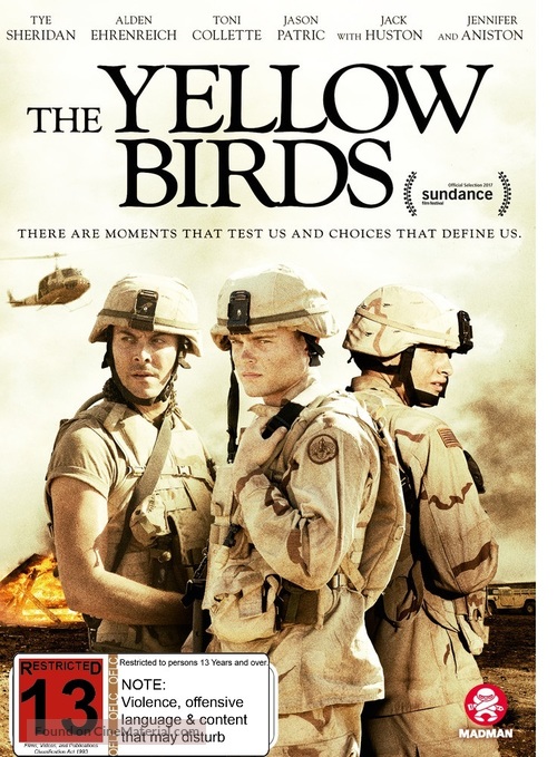 The Yellow Birds - New Zealand DVD movie cover