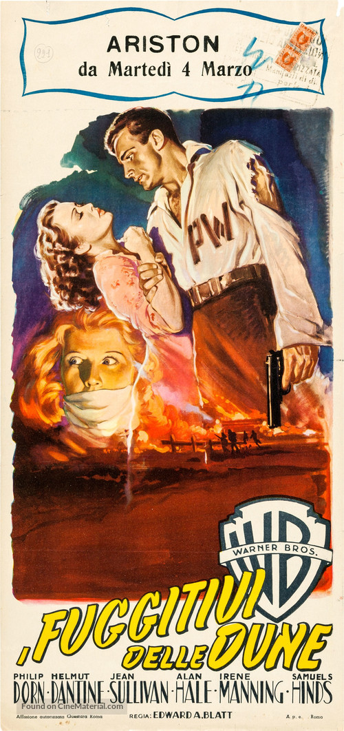 Escape in the Desert - Italian Movie Poster