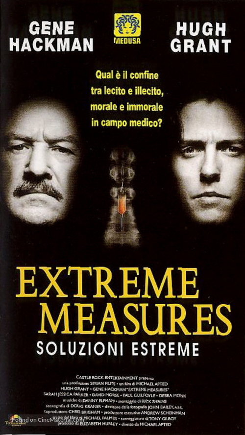 Extreme Measures - Italian Movie Poster