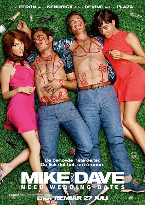 Mike and Dave Need Wedding Dates - Swedish Movie Poster