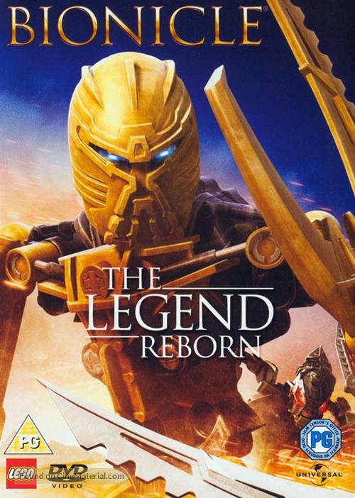 Bionicle: The Legend Reborn - British DVD movie cover