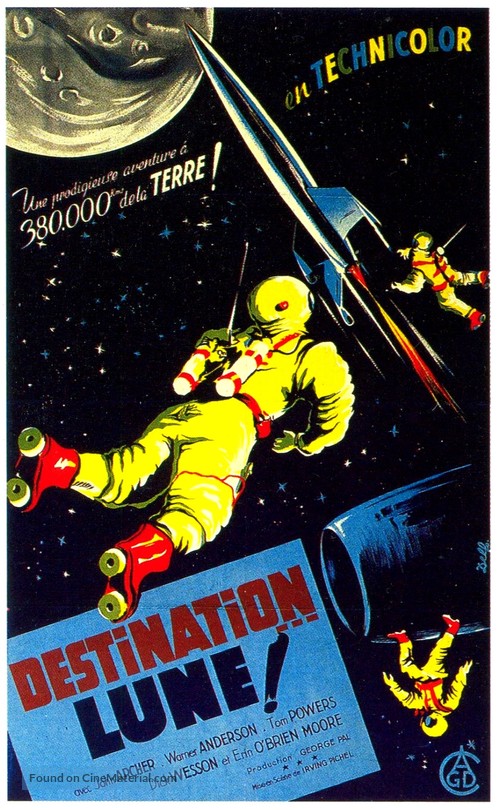 Destination Moon - French Movie Poster