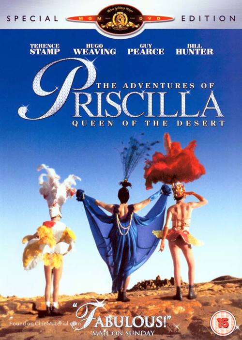 The Adventures of Priscilla, Queen of the Desert - British DVD movie cover