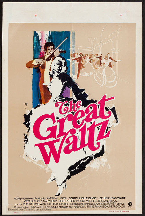 The Great Waltz - Belgian Movie Poster