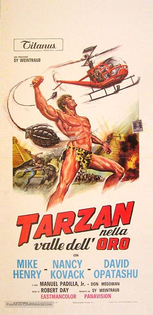 Tarzan and the Valley of Gold - Italian Movie Poster