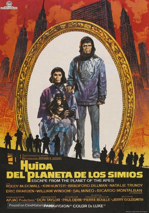 Escape from the Planet of the Apes - Spanish Theatrical movie poster