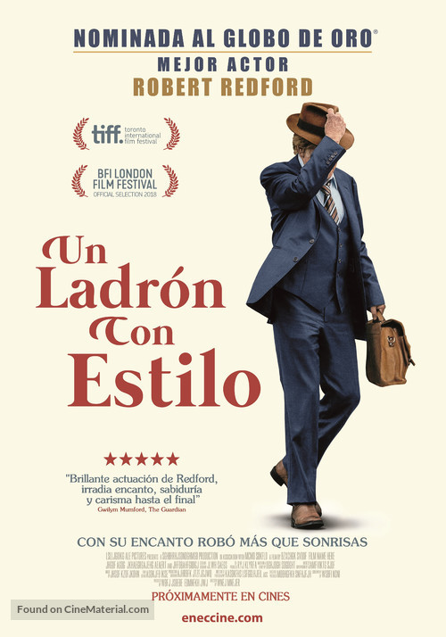 Old Man and the Gun - Uruguayan Movie Poster