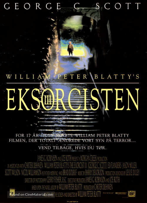 The Exorcist III - Danish Movie Poster