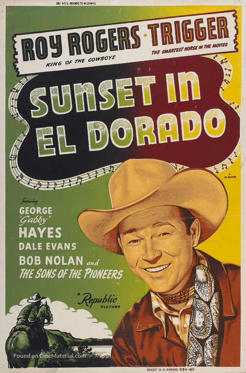 Sunset in El Dorado - Re-release movie poster
