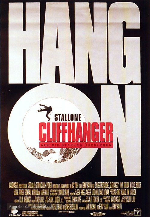 Cliffhanger - German Movie Poster