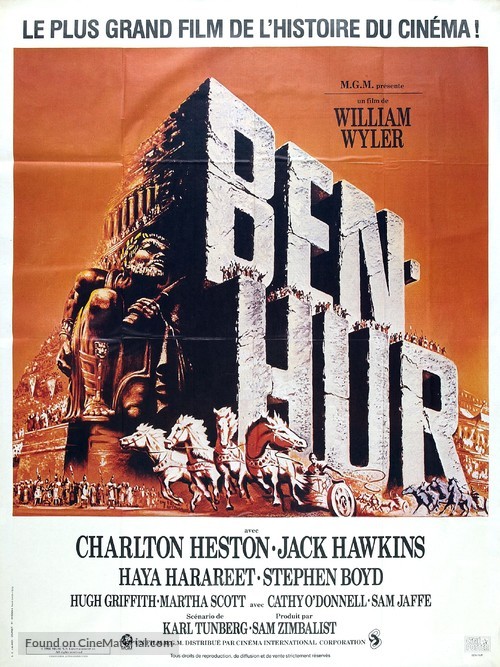 Ben-Hur - French Movie Poster